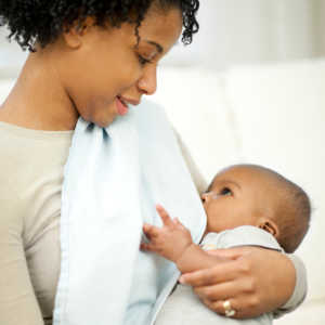image of woman breastfeeding a baby